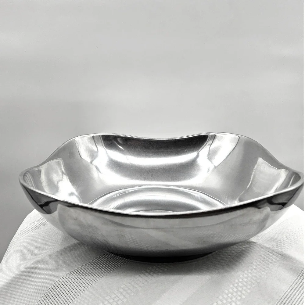 Wilton Armetale Boston MD Bowl Silver‎ Polished Square 109284 Made in USA